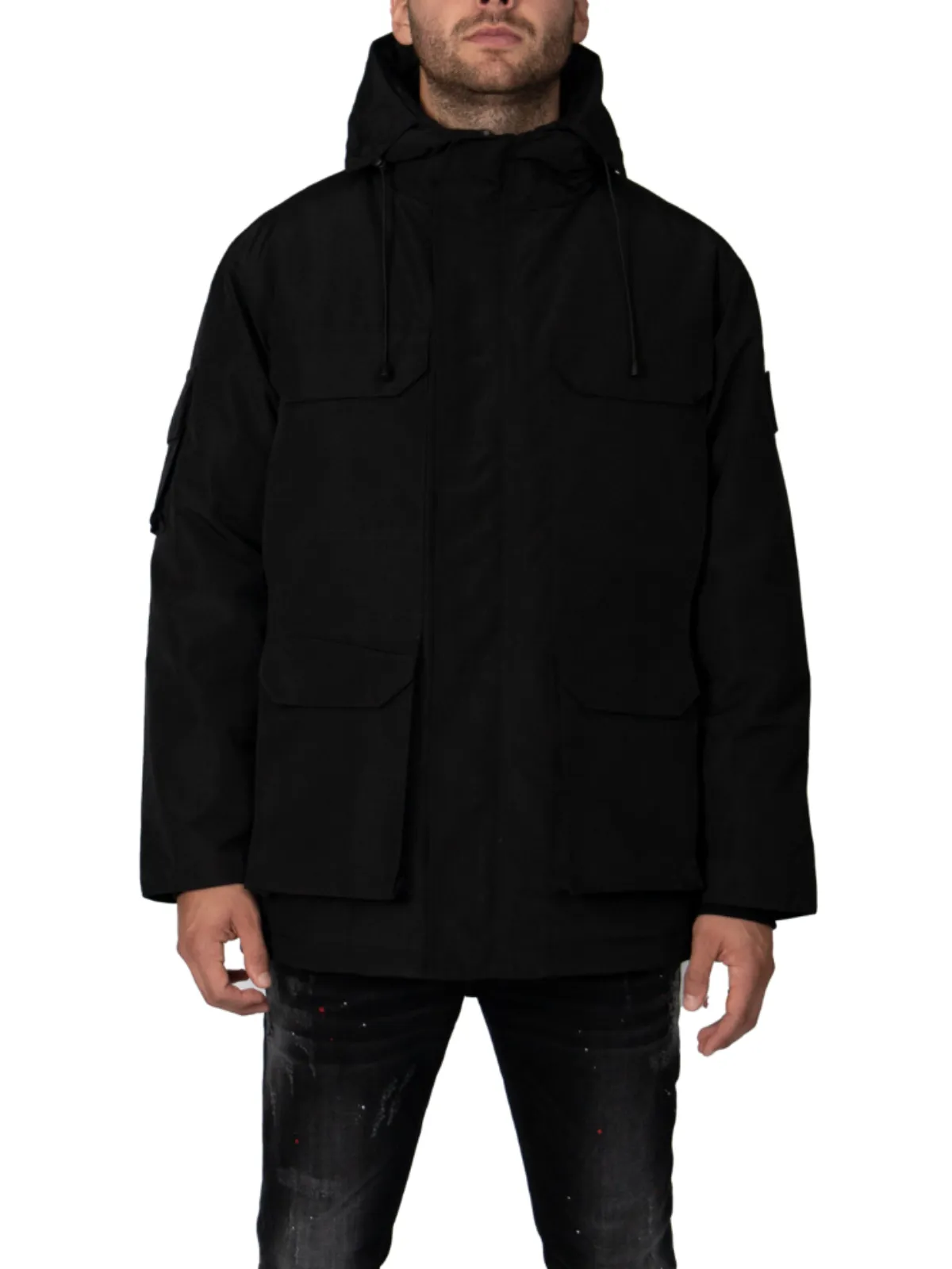 CORTINA LONG JACKET BLACK | BLACK