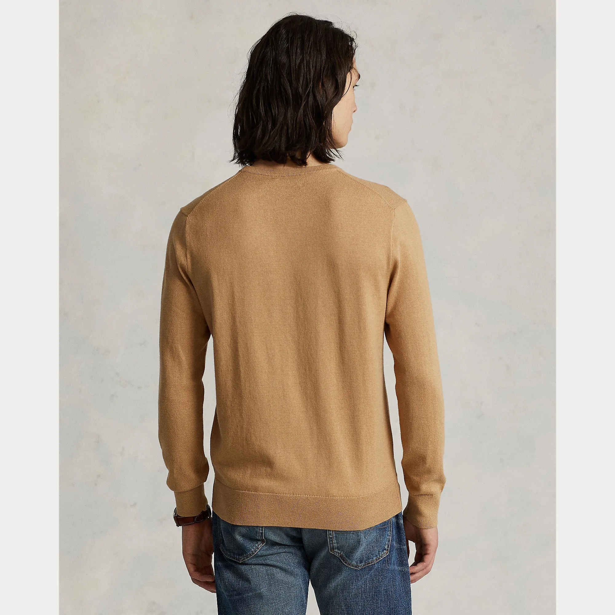 COTTON-CASHMERE CREWNECK SWEATER