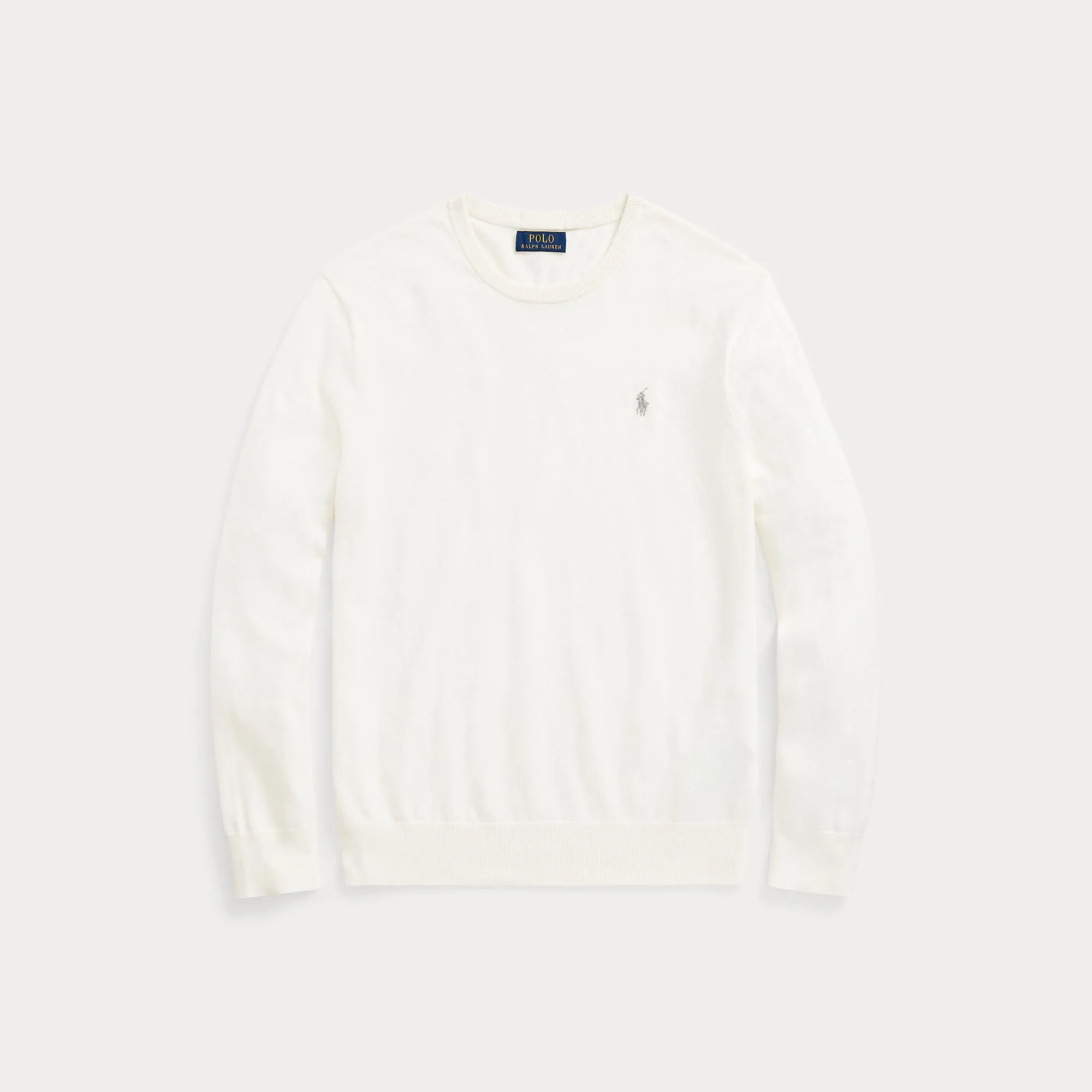 COTTON-CASHMERE CREWNECK SWEATER