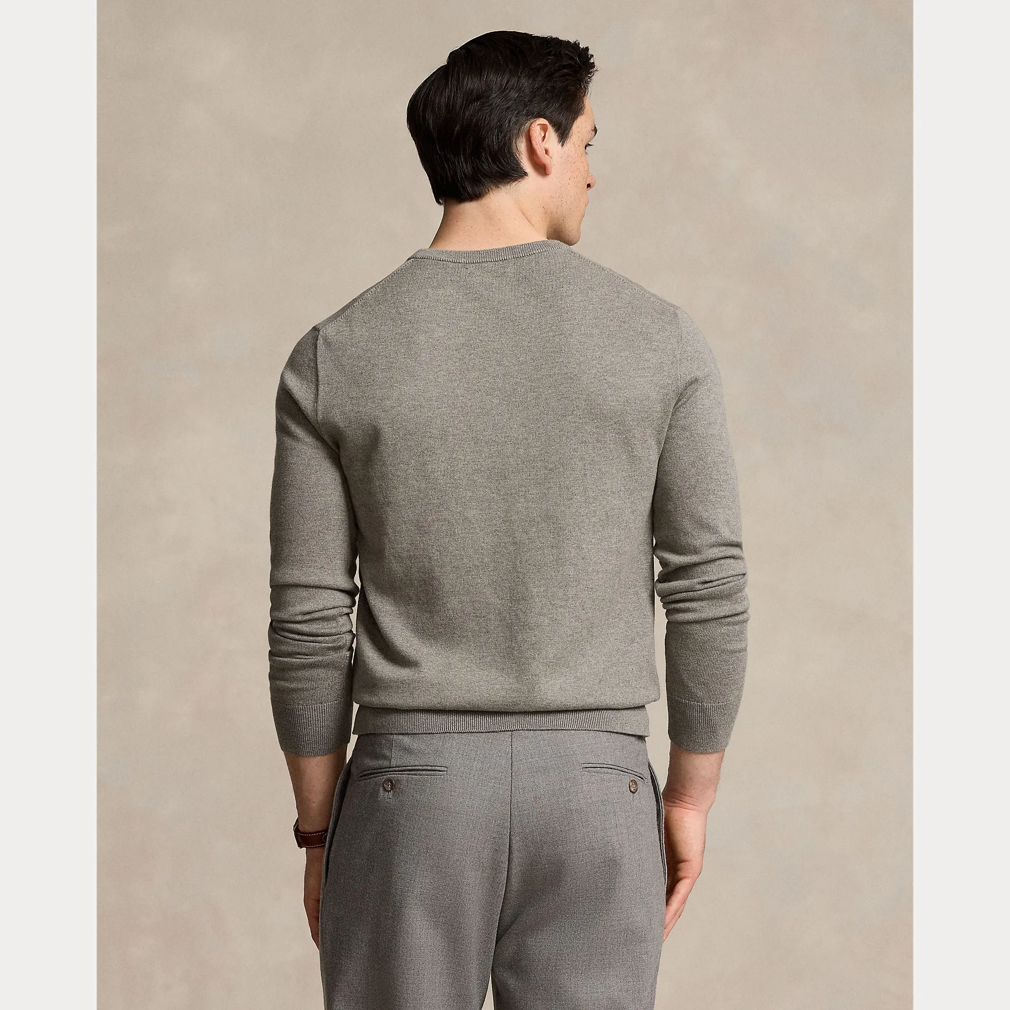 COTTON-CASHMERE CREWNECK SWEATER