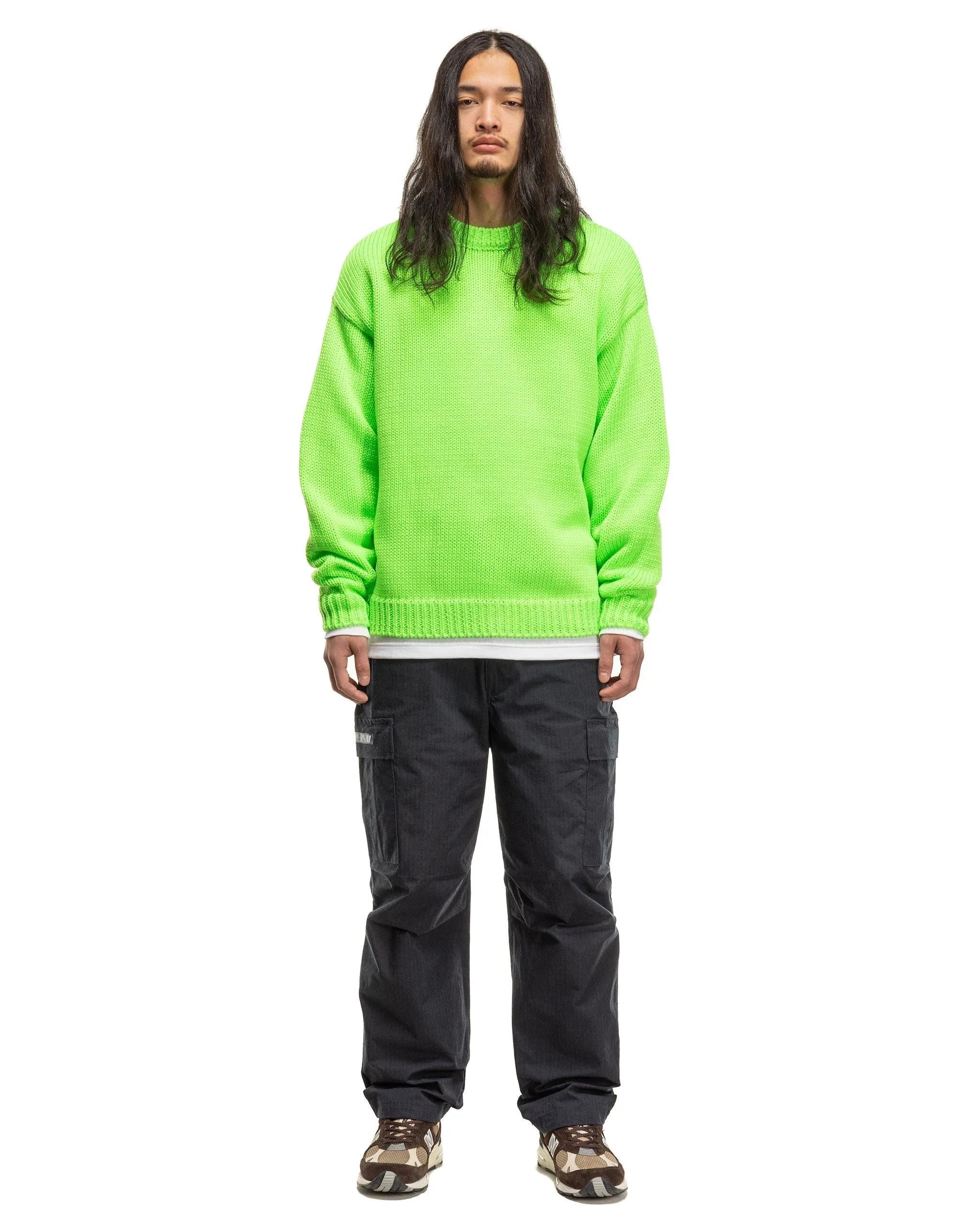 Crew Neck 01 / Sweater / Poly. Green