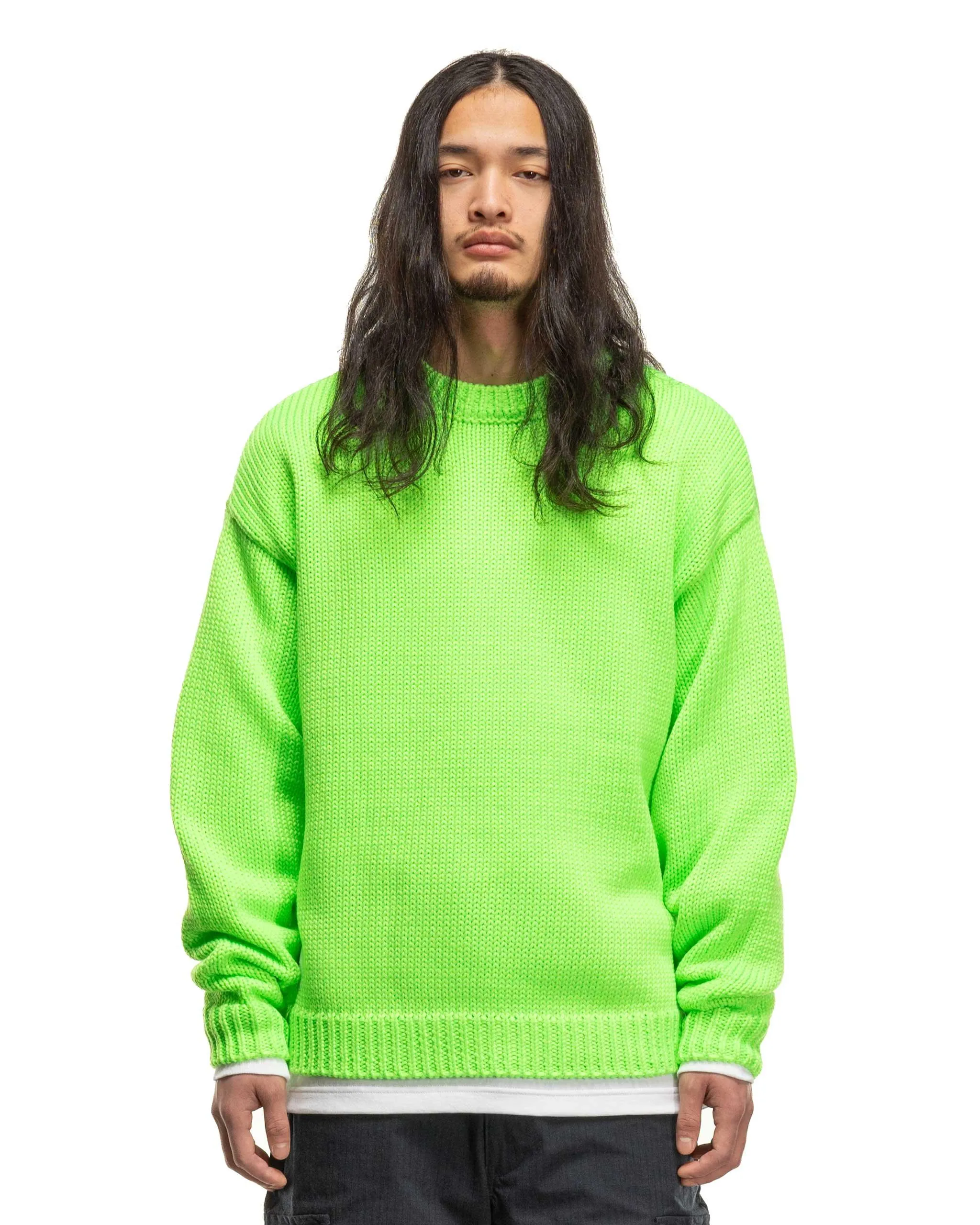 Crew Neck 01 / Sweater / Poly. Green