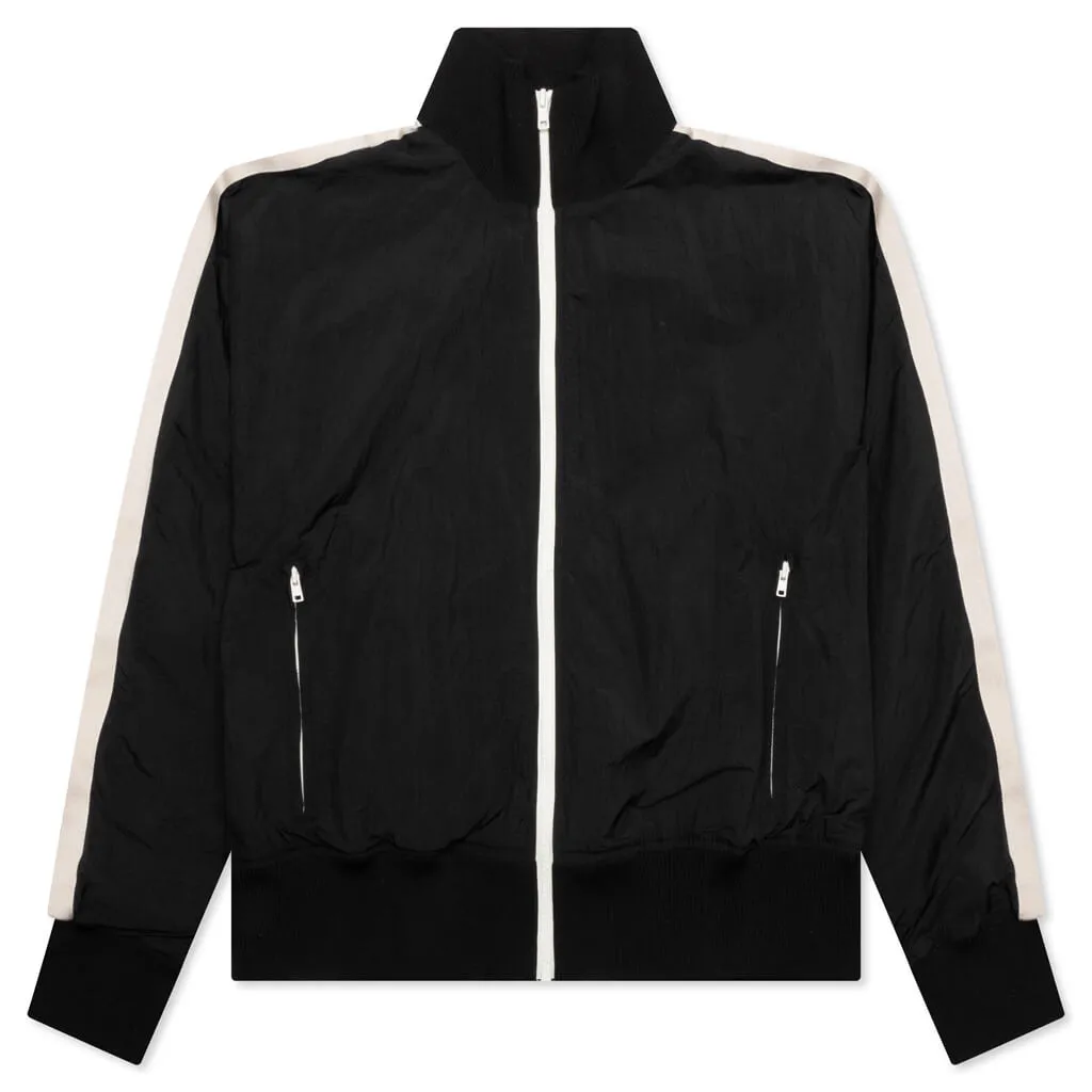 Curved Logo WR Track Jacket - Black/White