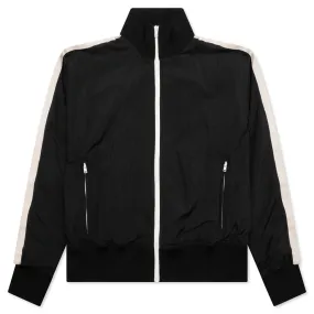 Curved Logo WR Track Jacket - Black/White