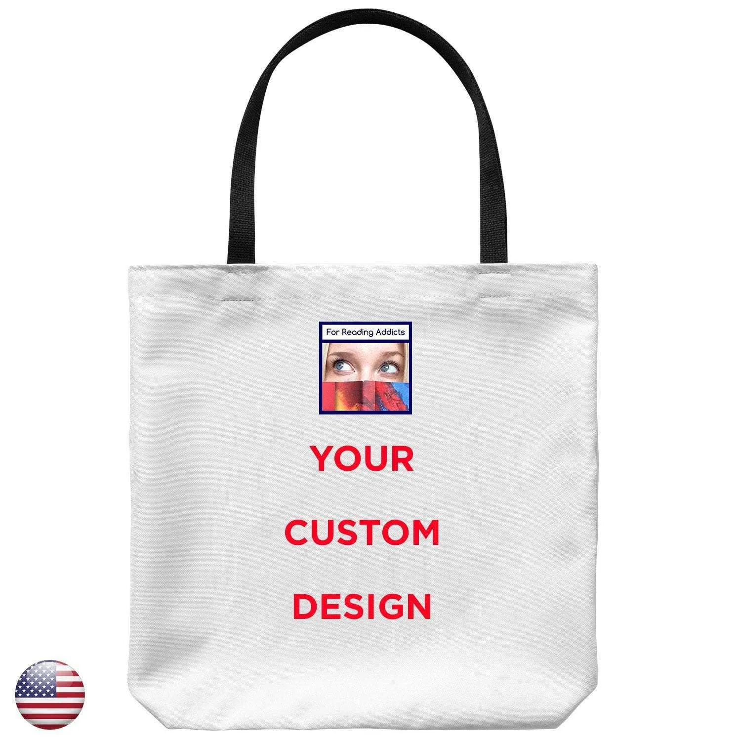 Custom tote bag with your favourite book cover