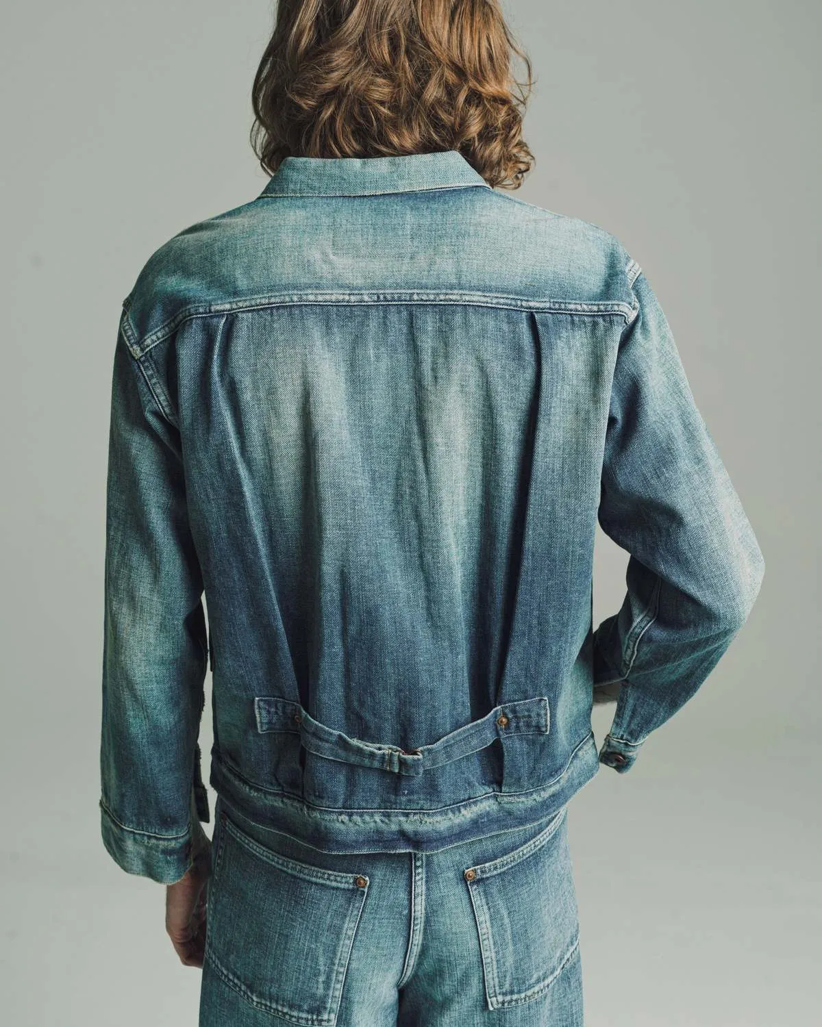 Damaged Denim Jacket - Indigo