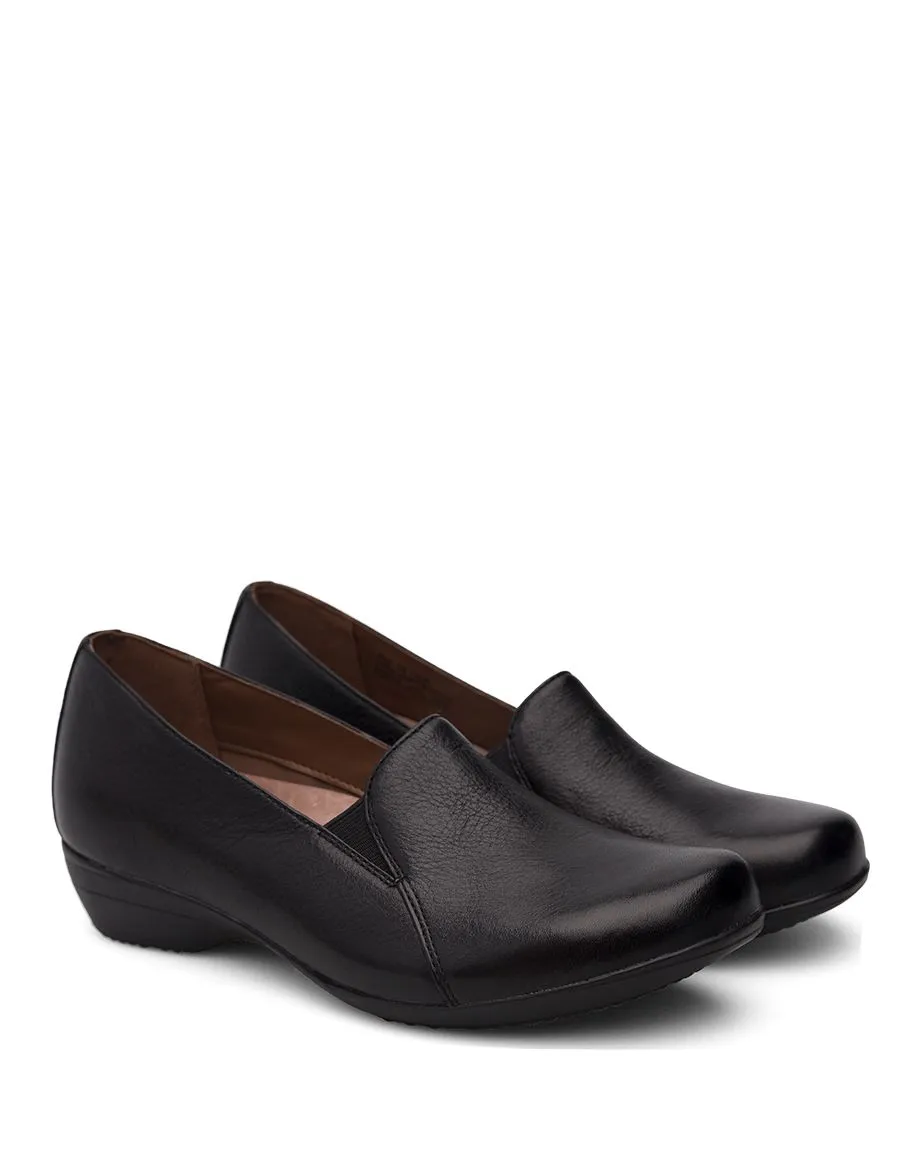 Dankso Womens Farah Slip On Shoes- Black