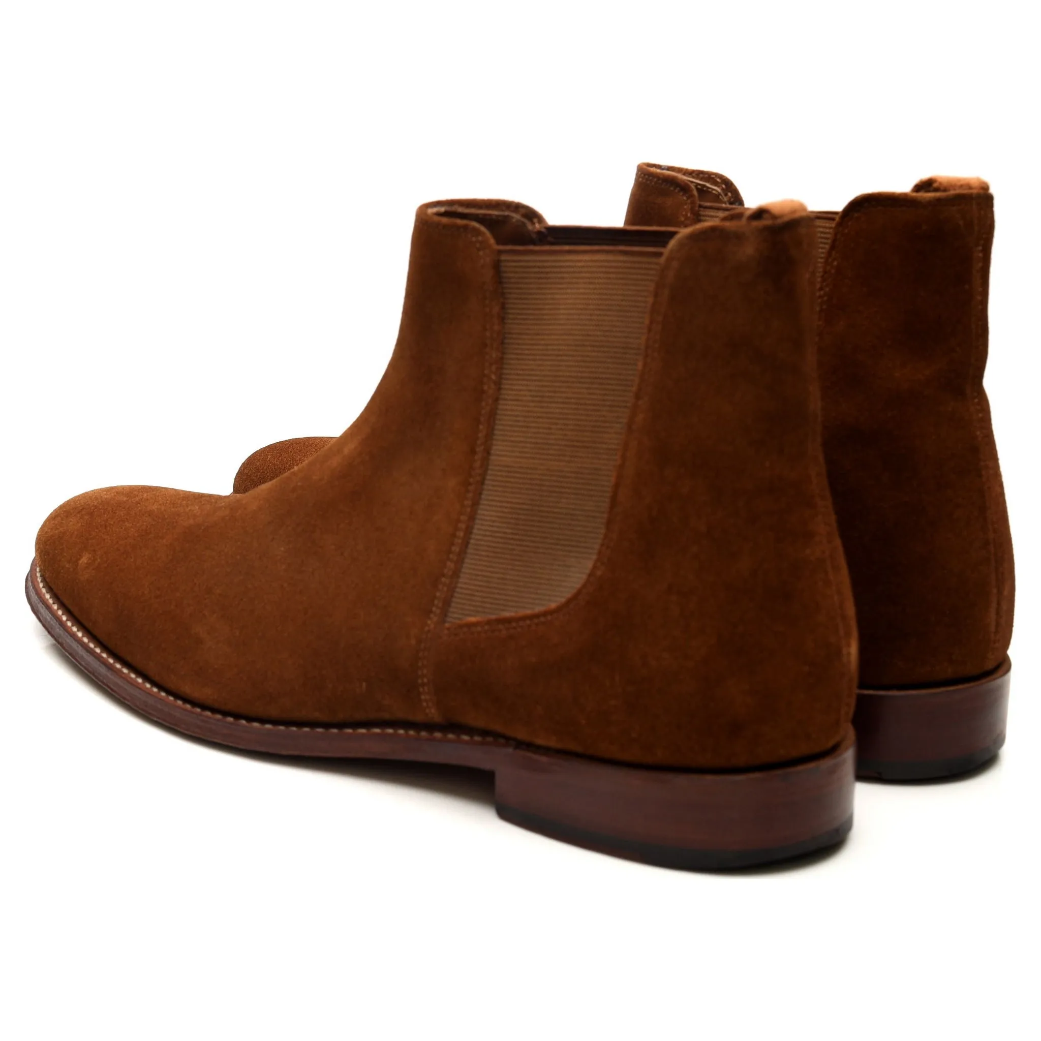 'Declan' Tan Brown Suede Chelsea Boots UK 8 F