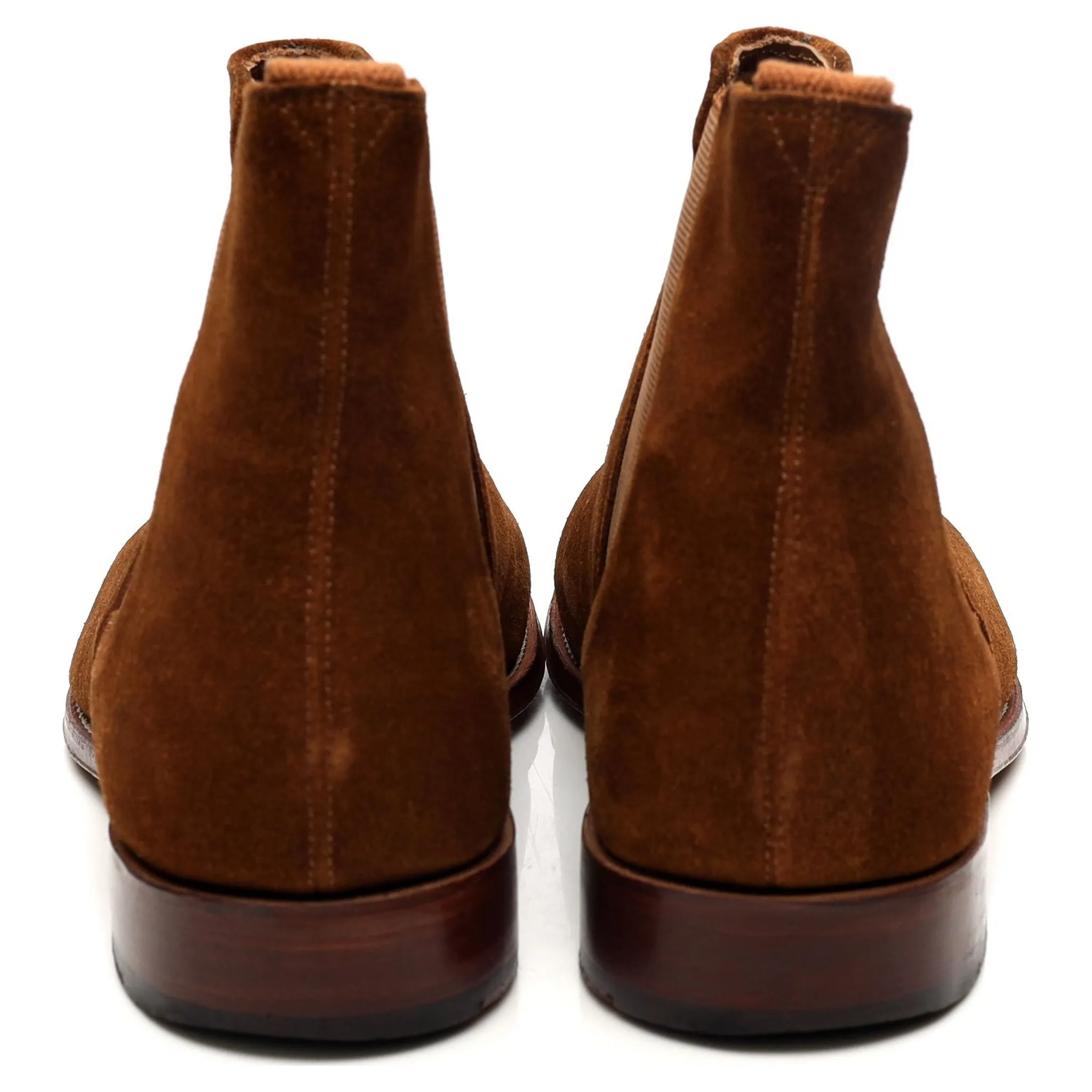 'Declan' Tan Brown Suede Chelsea Boots UK 8 F