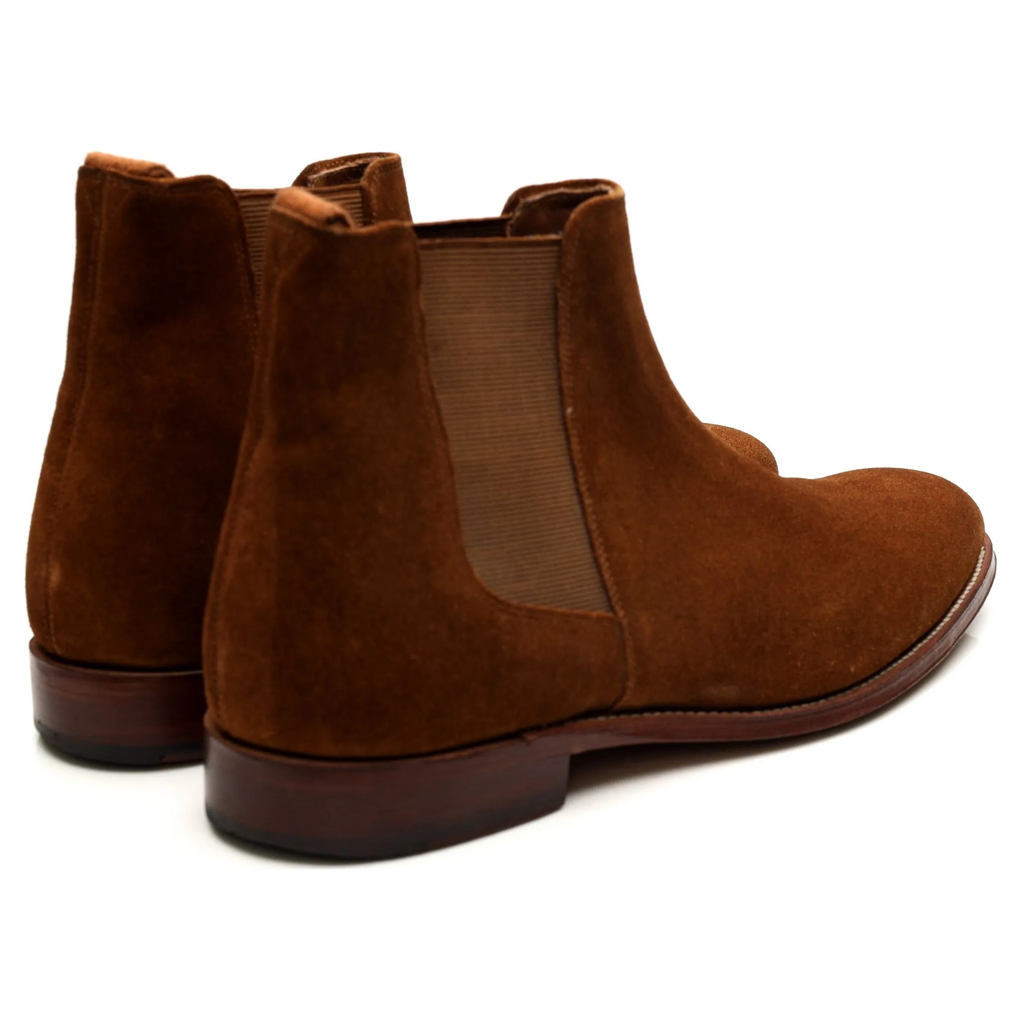 'Declan' Tan Brown Suede Chelsea Boots UK 8 F