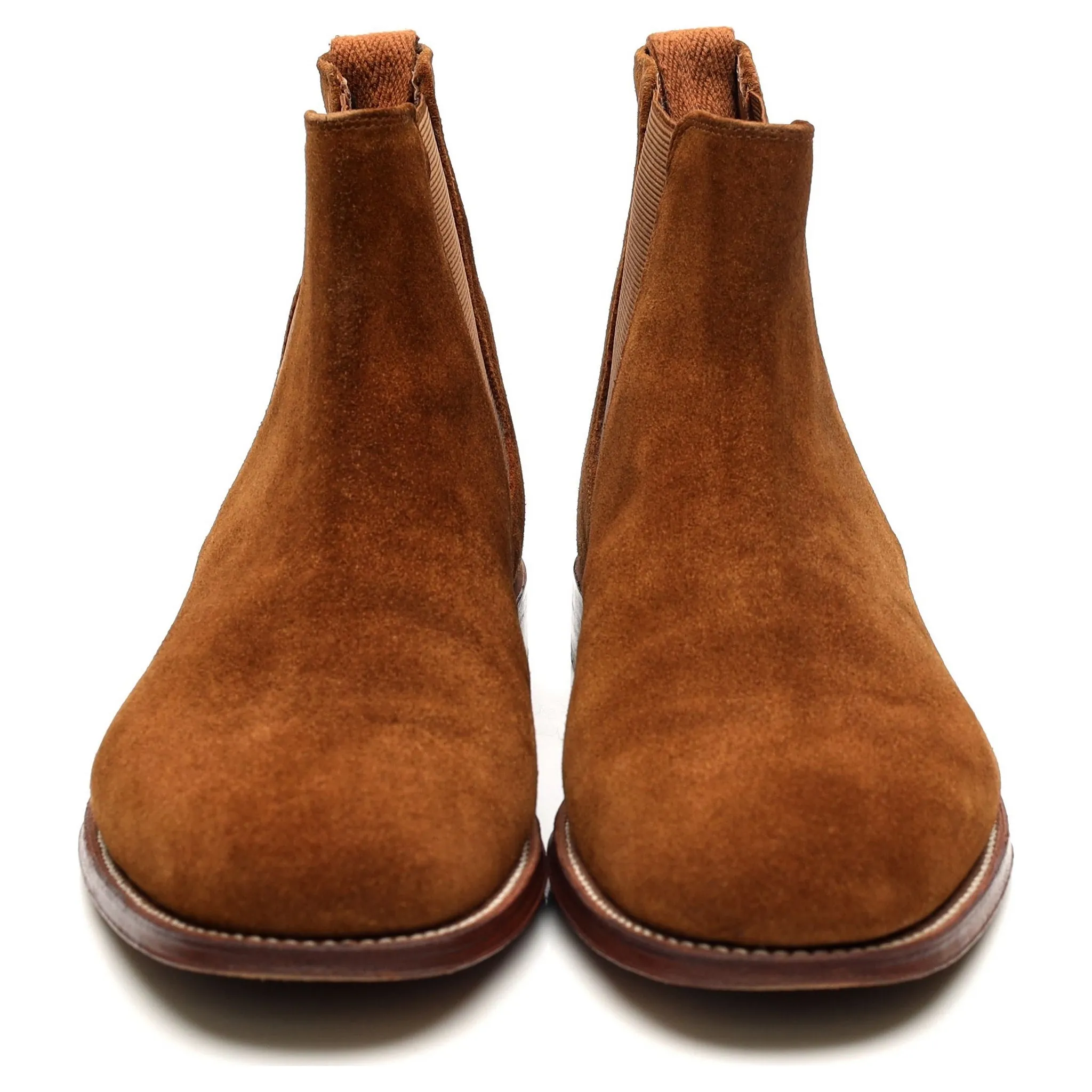 'Declan' Tan Brown Suede Chelsea Boots UK 8 F