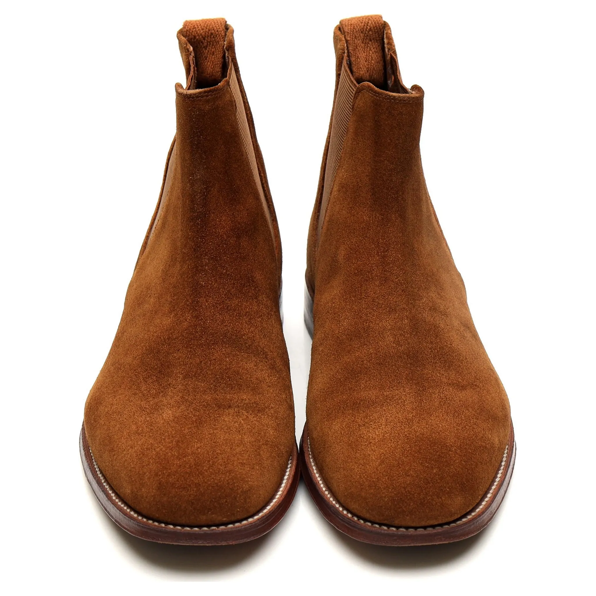 'Declan' Tan Brown Suede Chelsea Boots UK 8 F