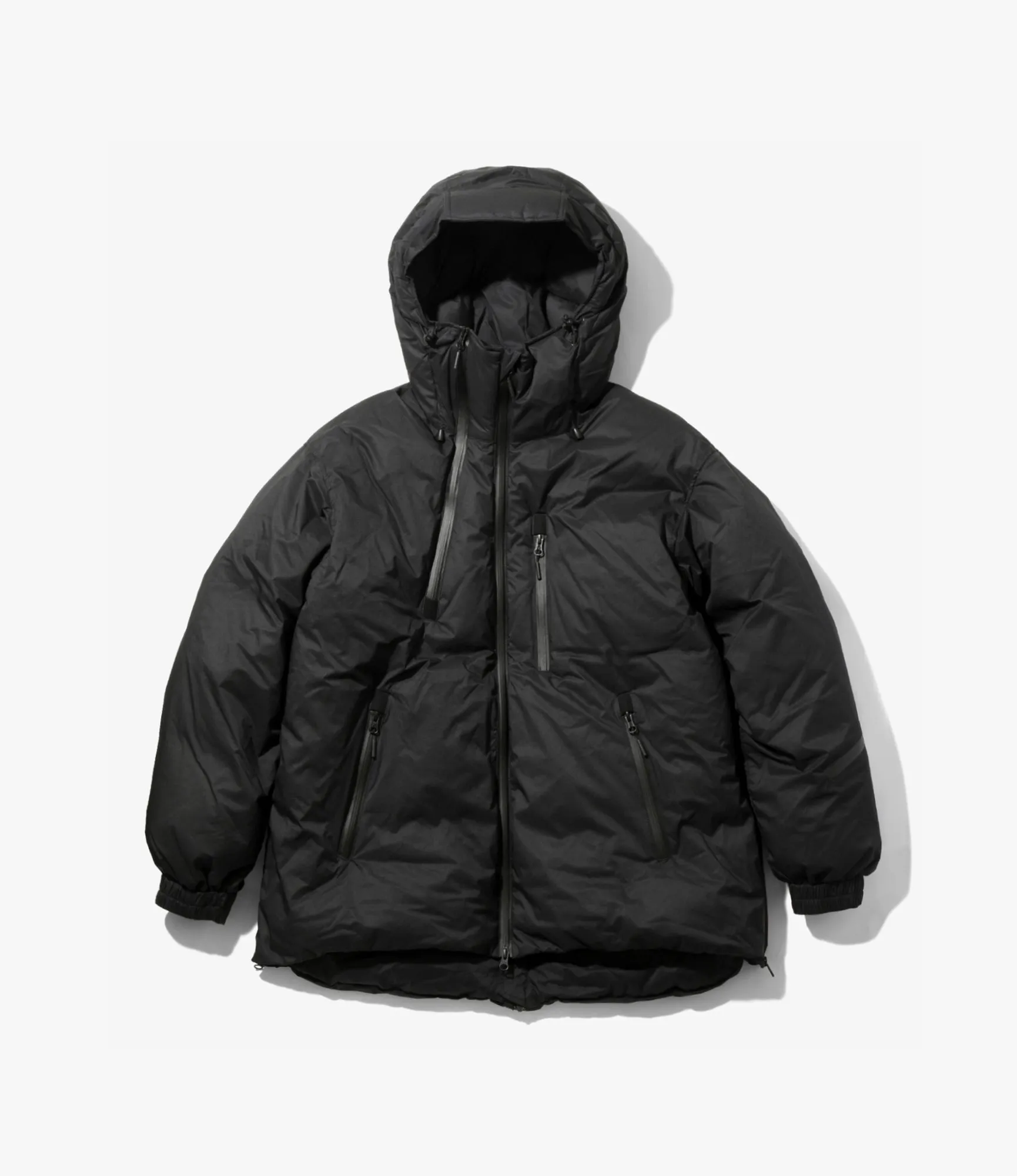 Down Zip Jacket – Black Ripstop Nylon