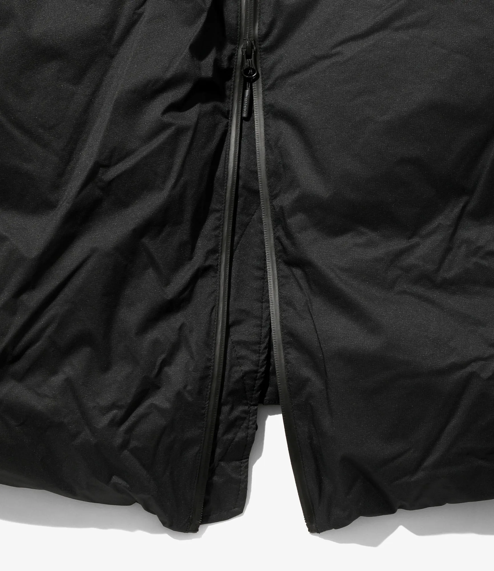 Down Zip Jacket – Black Ripstop Nylon