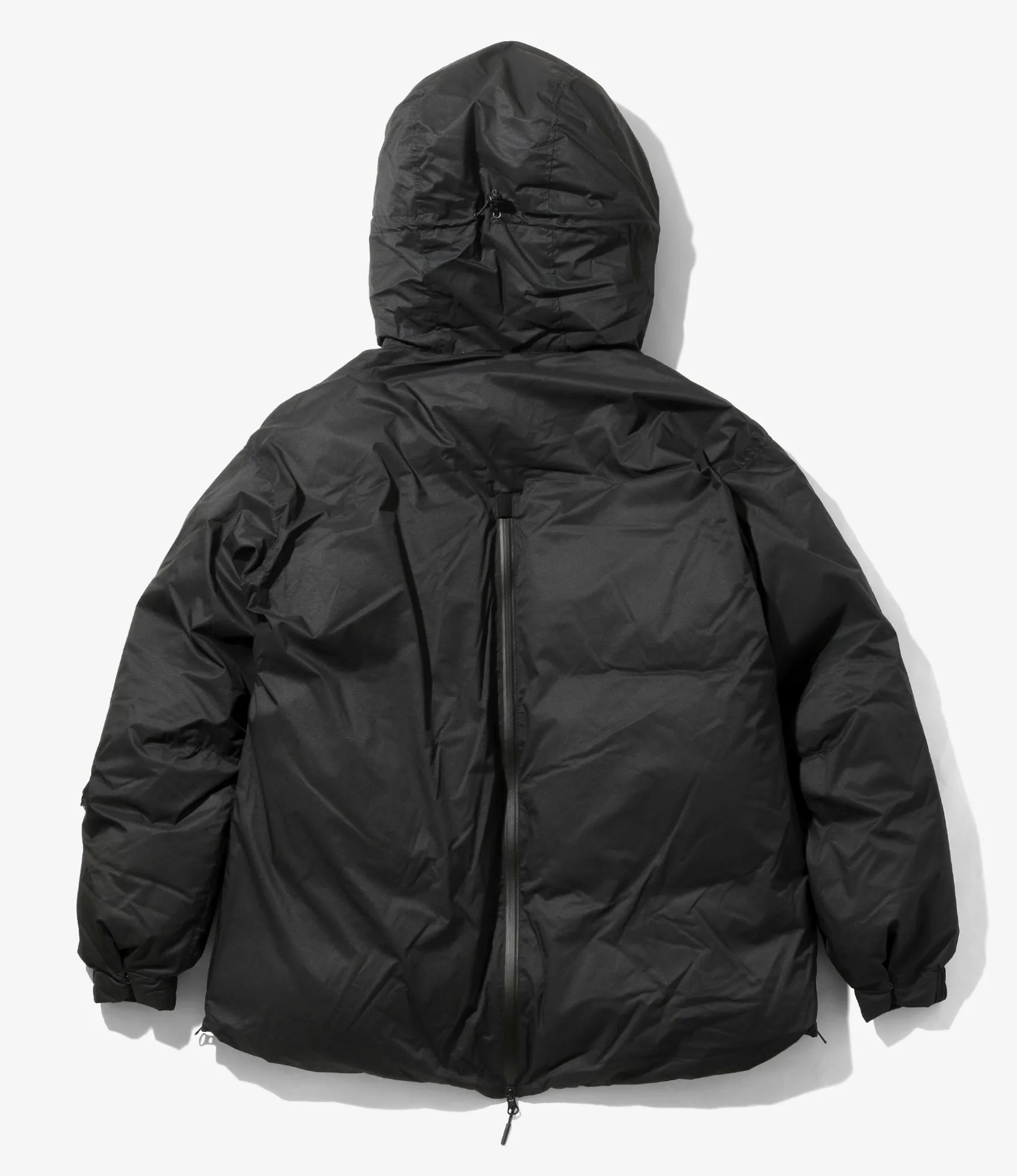 Down Zip Jacket – Black Ripstop Nylon