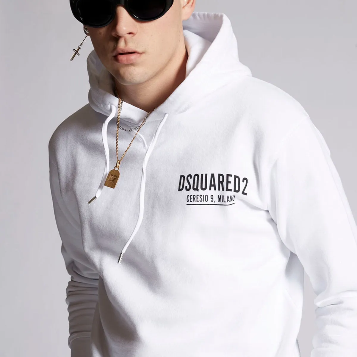 DSQUARED2 - Ceresio9 Cool Hoodie in White