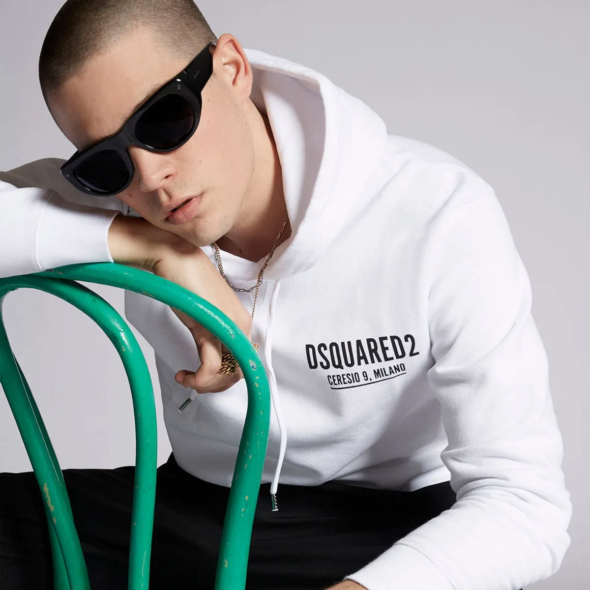 DSQUARED2 - Ceresio9 Cool Hoodie in White