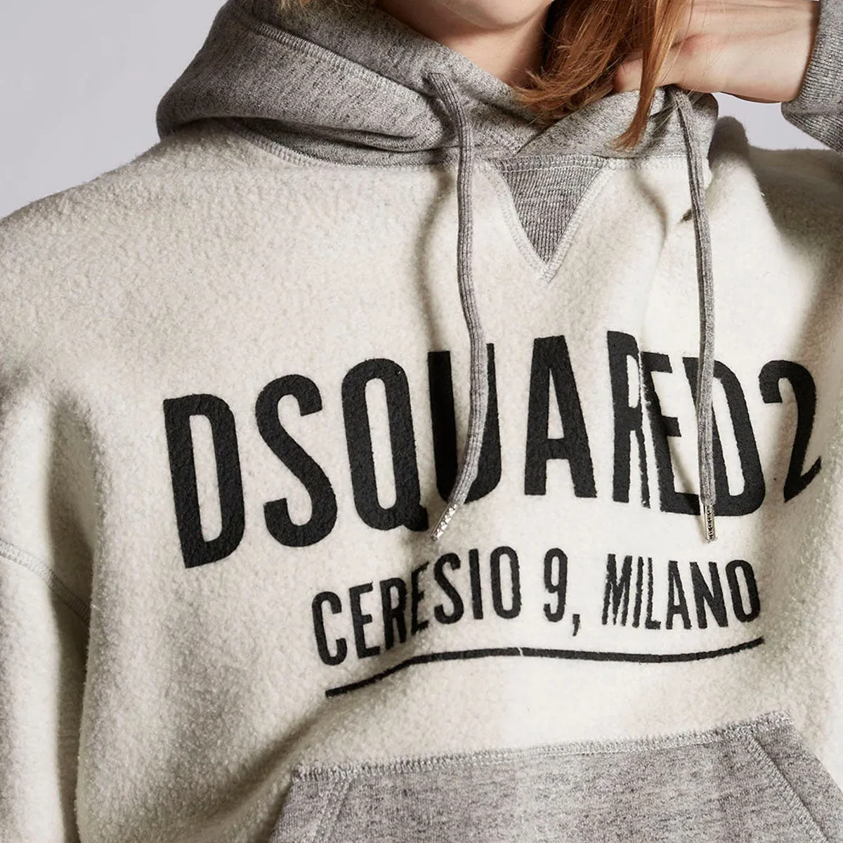 DSQUARED2 - Ceresio9 Mike Hoodie in Ivory