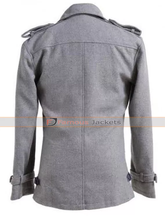 Edward Cullen Twilight Grey Wool Jacket - Famous Jackets