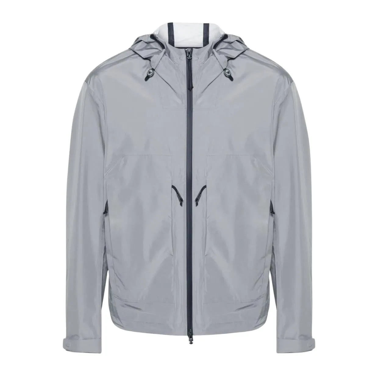 Emporio Armani Grey Lightweight Windproof Jackets