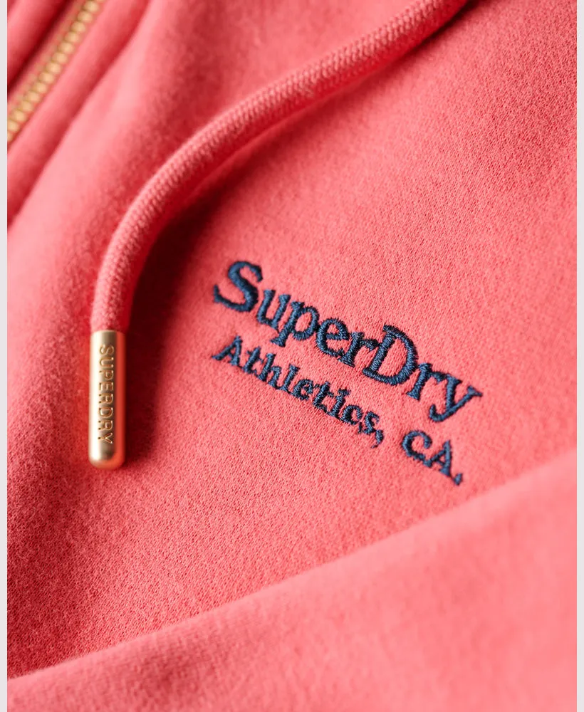 Essential Logo Zip Hoodie | Camping Pink