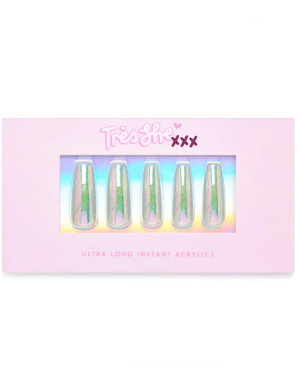 FALSE NAIL SET - STRIPPER HEELS - ULTRA LONG