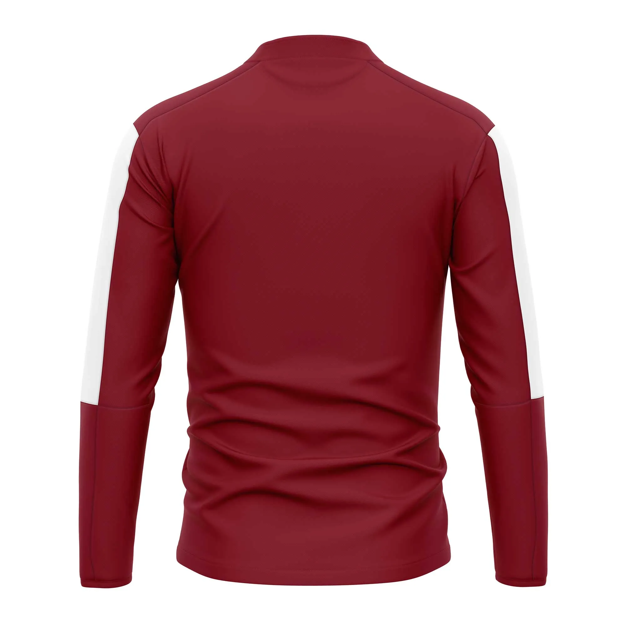 FC 1/4 Zip Microfleece - Maroon/White