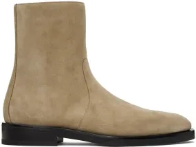 Ferragamo Beige Gerald Boots