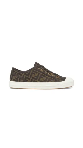 FF Fabric Domino Sneaker - Brown