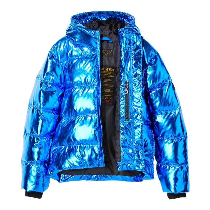 Finger In The Nose Child Snowfield Down Winter Jacket Pop Metal Blue