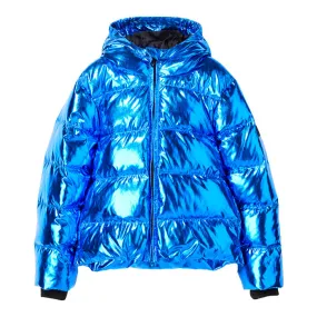 Finger In The Nose Child Snowfield Down Winter Jacket Pop Metal Blue