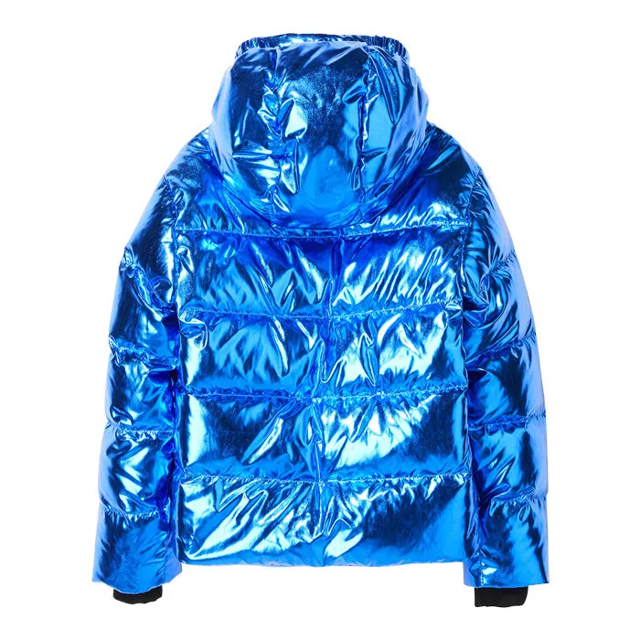 Finger In The Nose Child Snowfield Down Winter Jacket Pop Metal Blue