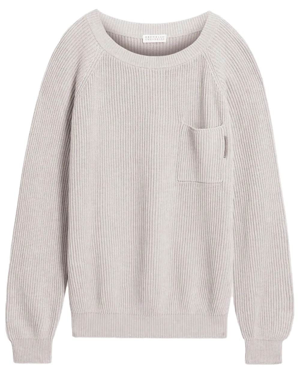 Fog English Rib Monili Pocket Sweater