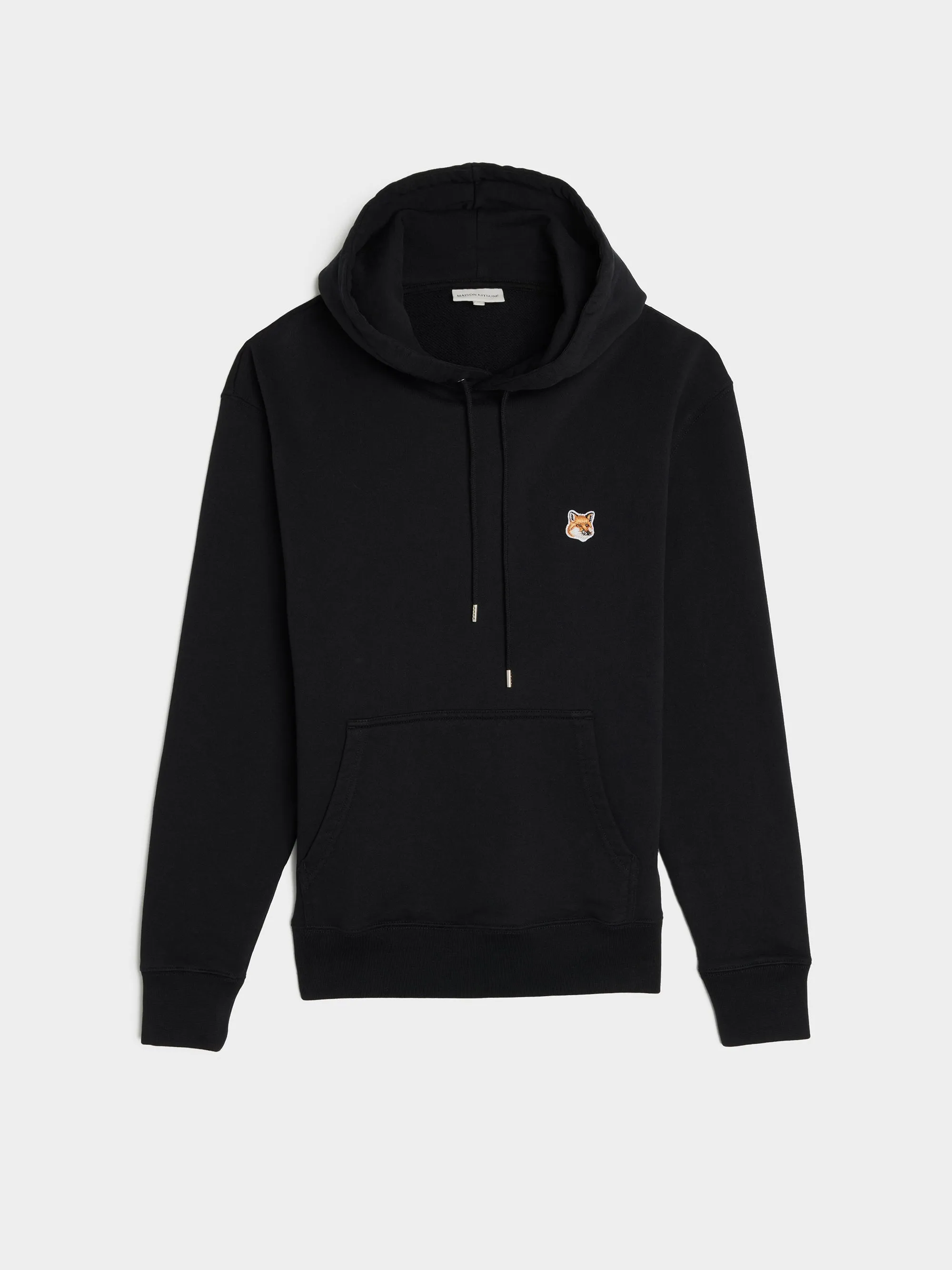 Fox Head Patch Regular Hoodie, Black