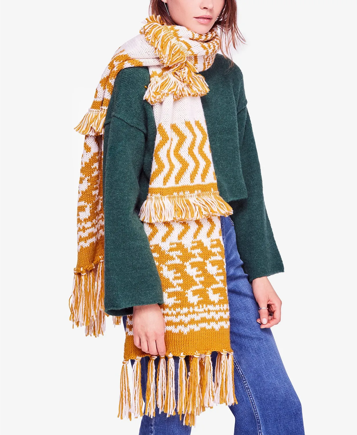 Free People Mile High Fringe Scarf