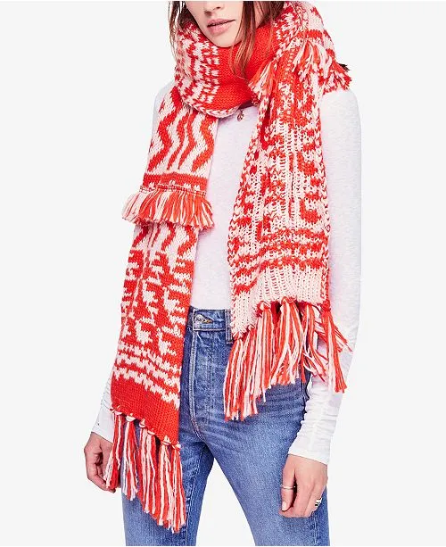 Free People Mile High Fringe Scarf