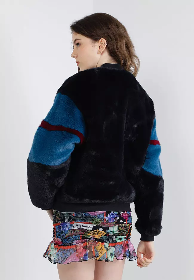 Fur Bomber Jacket