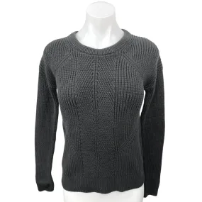 Gap Women's Black Chunky Knit Crewneck Long Sleeve Pullover Sweater Top Size S