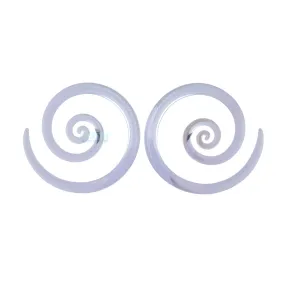 Glass Mini Spirals - Purple Rain Seaglass