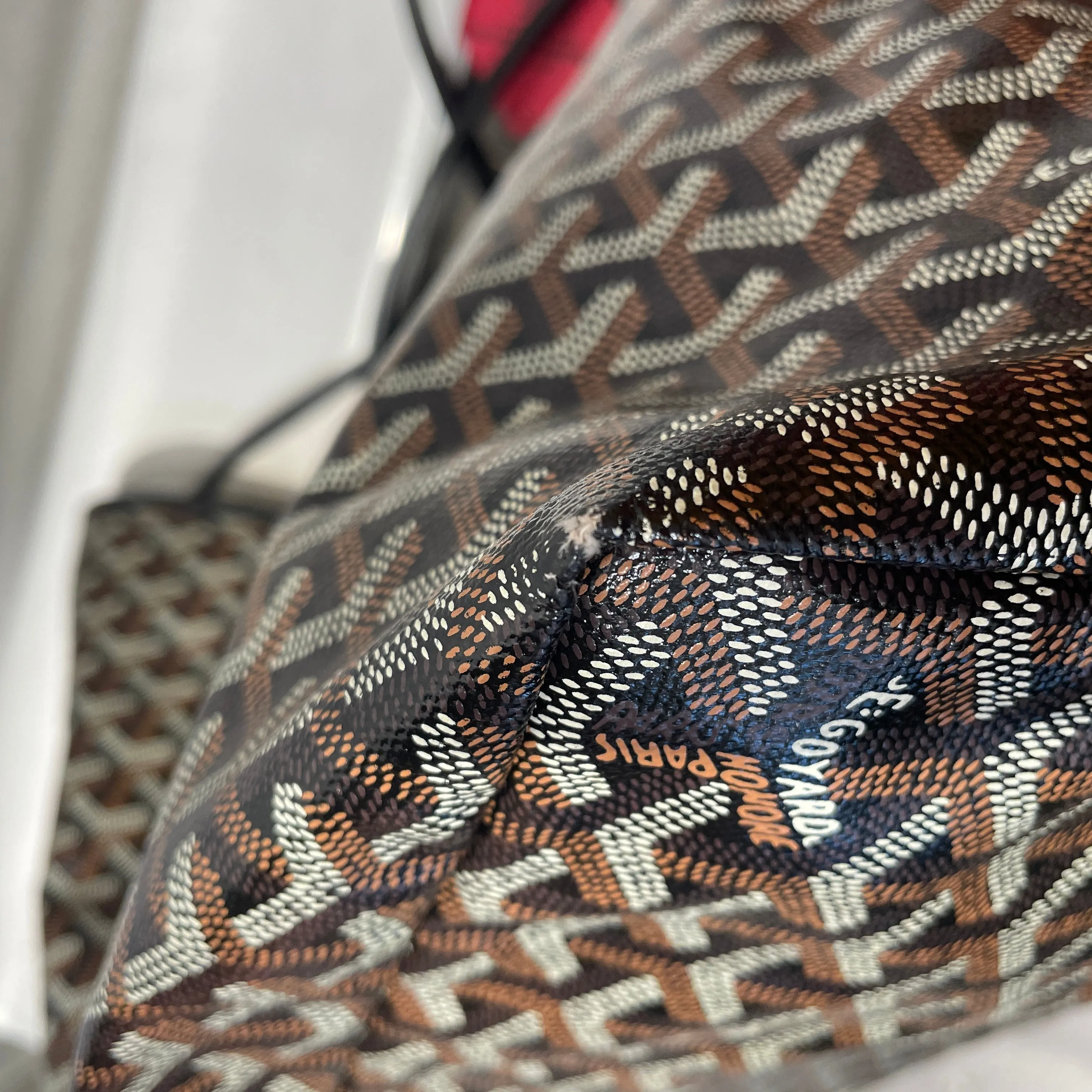 #GOYARD/Tote Bag/BLK/PVC/All Over Print