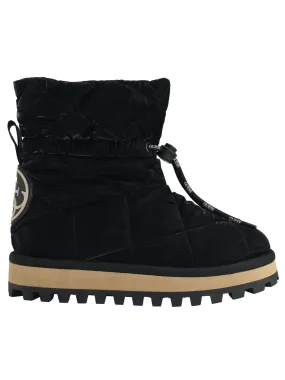 GUESS Womens Black Quilted Leian Round Toe Winter Boots M