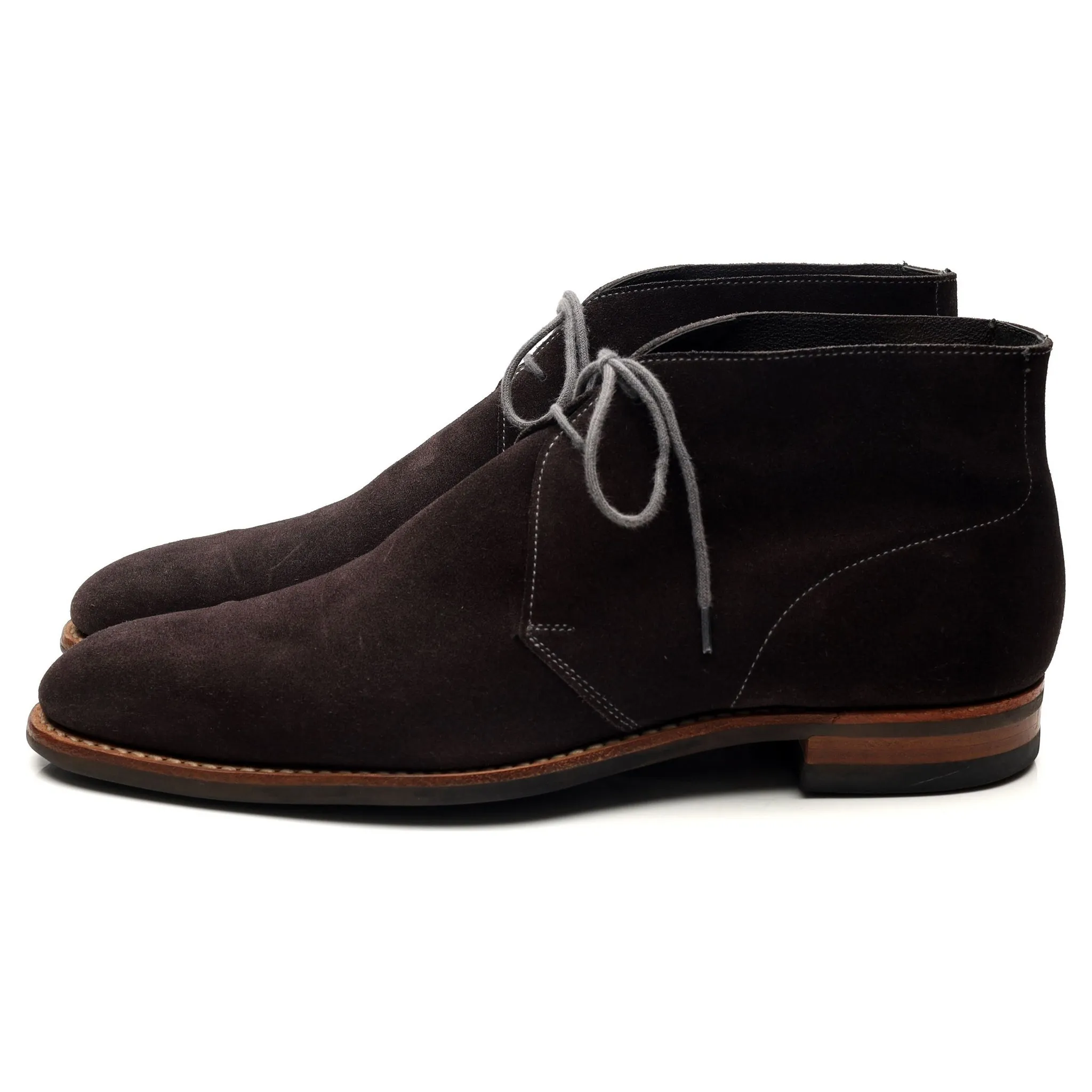 'Hartland' Dark Grey Suede Chukka Boots UK 7.5 E