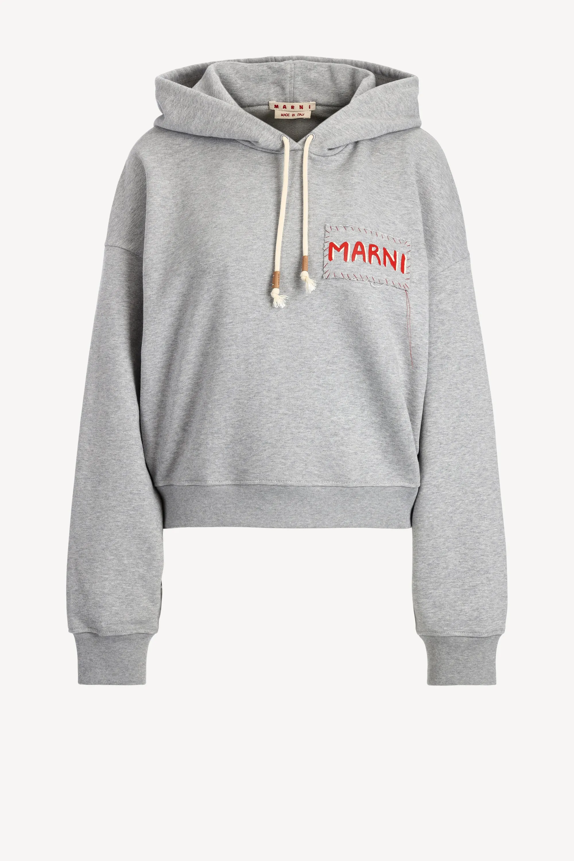 Hoodie mit Logo in Grau