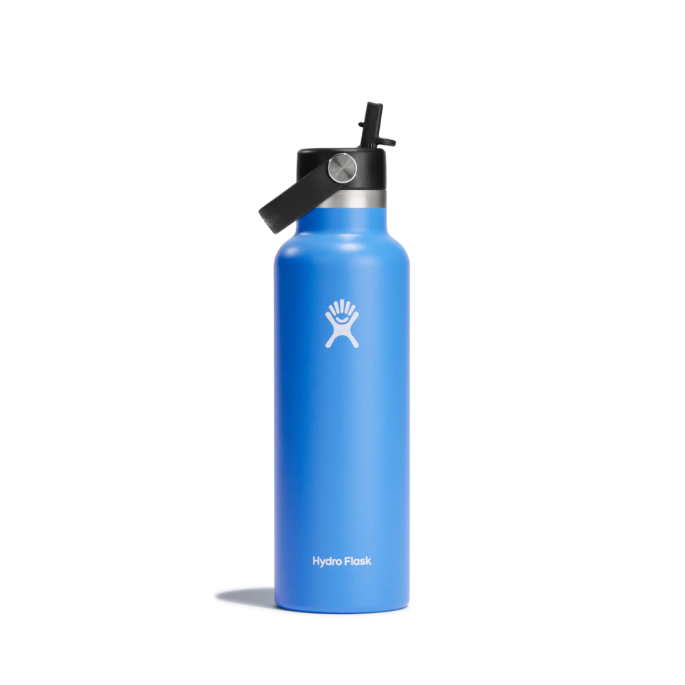 Hydroflask 21oz Standard Mouth (621ml) with Flex Straw Cap