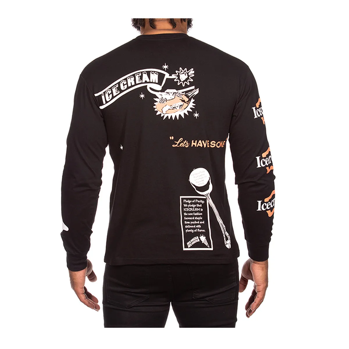 Icecream Mens Style Facts Sweatshirt 2303-001 Black