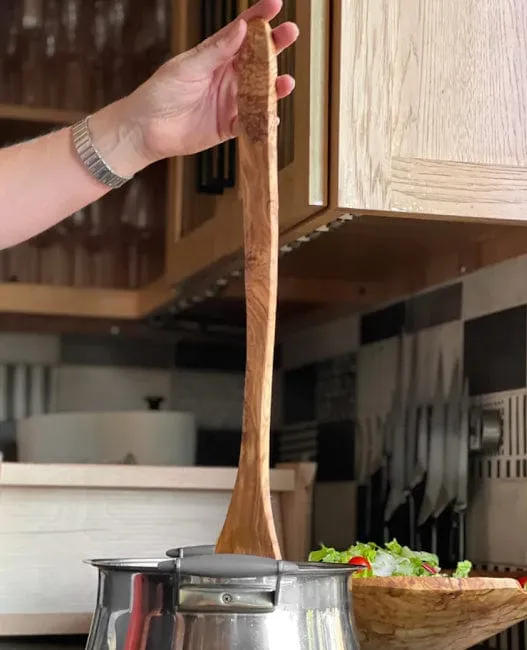 Italian Olivewood Polenta Spoon