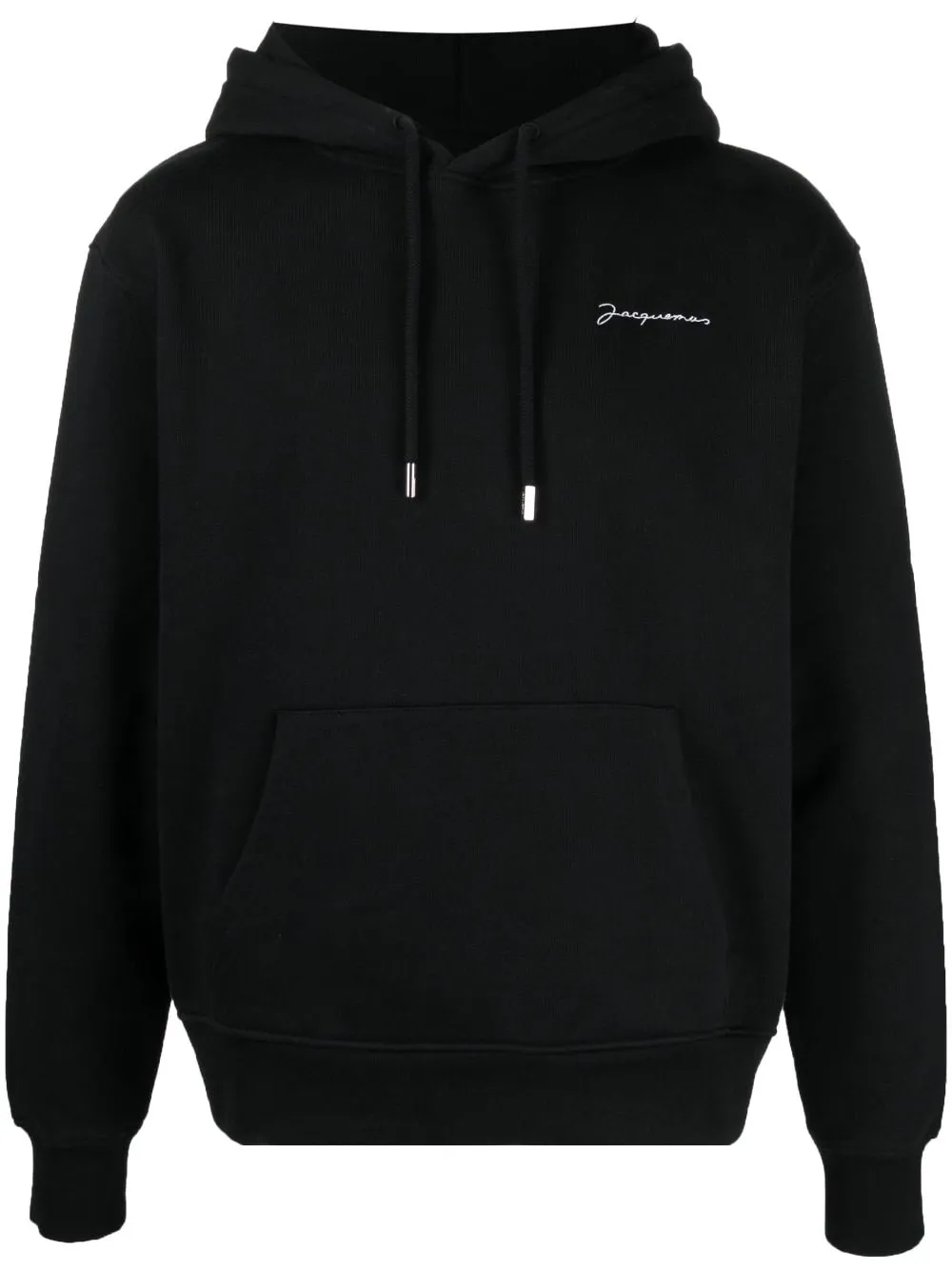 Jacquemus Hoodie noir à logo brodé