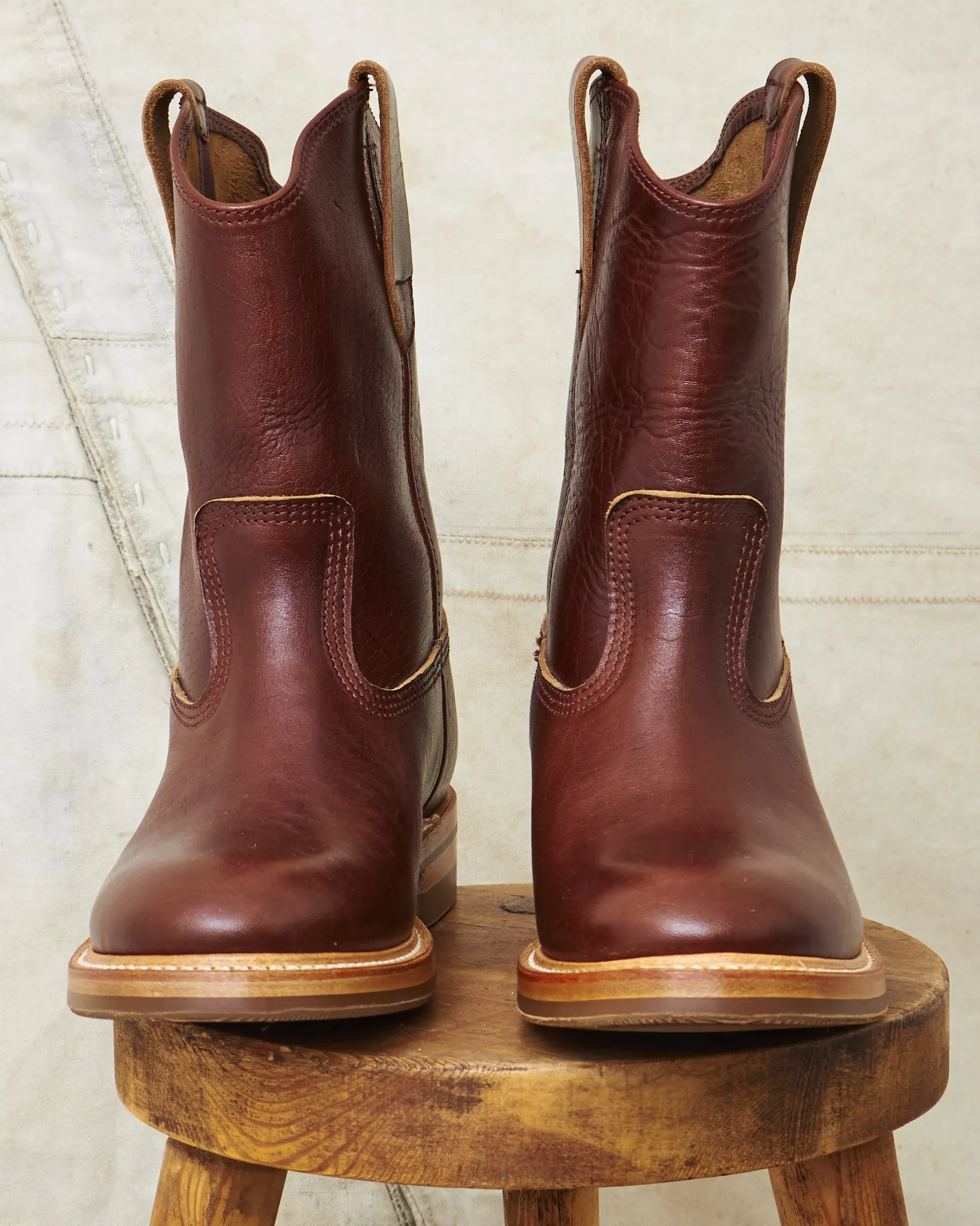 John Lofgren LK-030 Duke Roper Boots Shinki Hikaku Horsebutt Timber