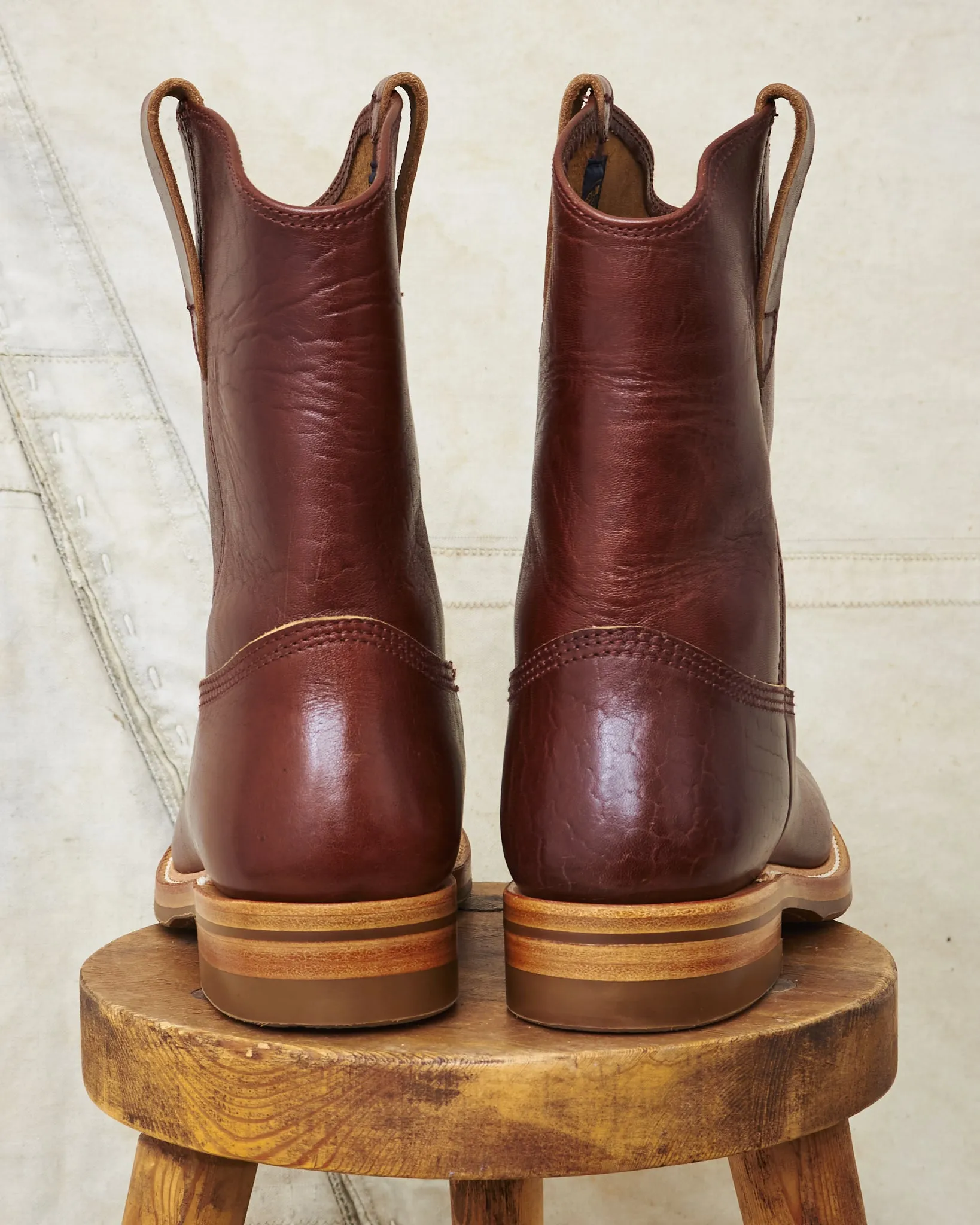 John Lofgren LK-030 Duke Roper Boots Shinki Hikaku Horsebutt Timber