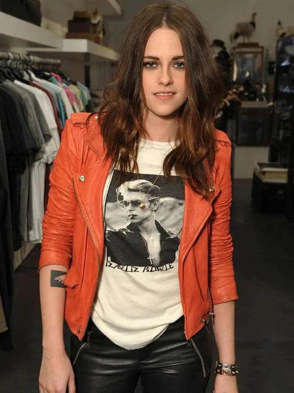 Kristen Stewart Leather Jacket - New American Jackets